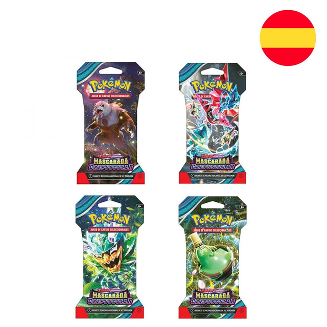 Sobre cartas Mascarada Crespuscular Pokemon Español