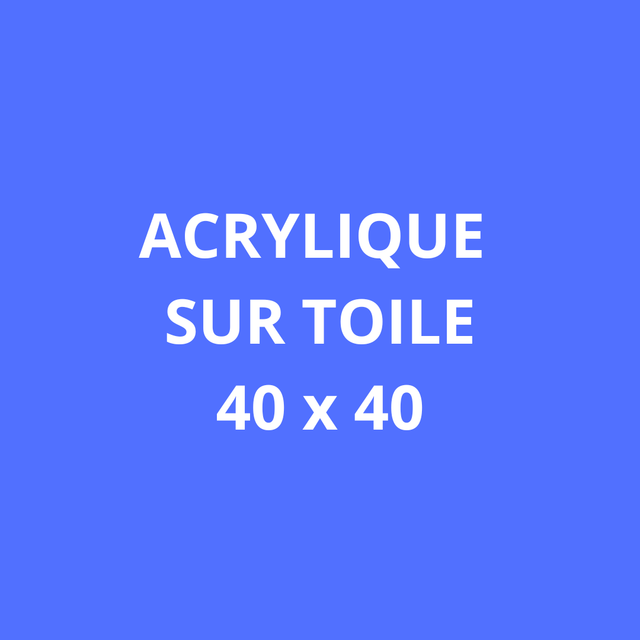 ACRYLIQUES SUR TOILE - 40 x 40 cm