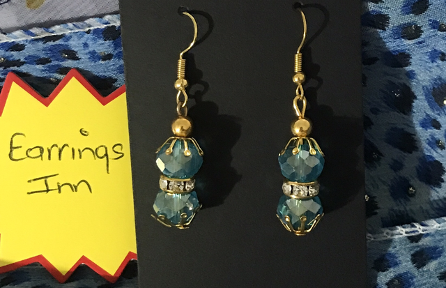 Blue Dangling Earrings- BLDE84