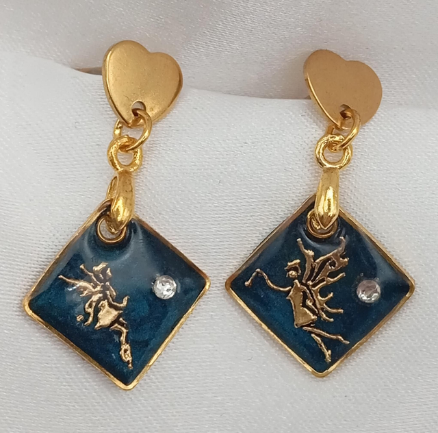 Boucles d'oreilles Fées strass