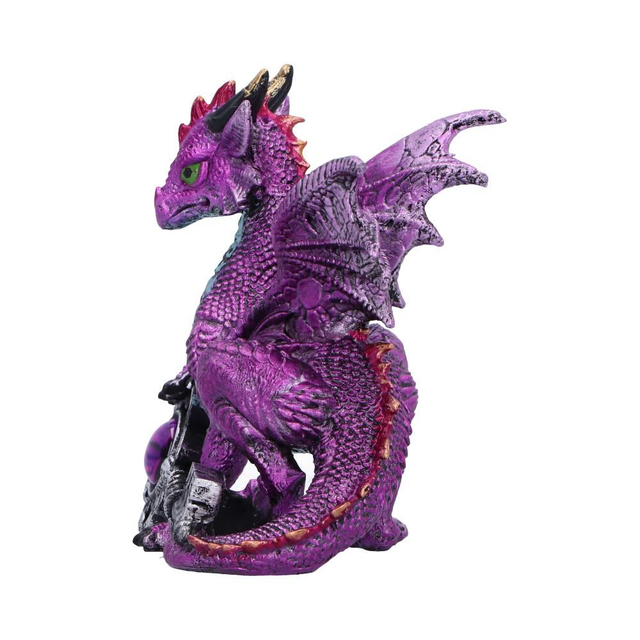 Keeper of the Key (Purple) – A Mystical Dragon Guardian Figurine