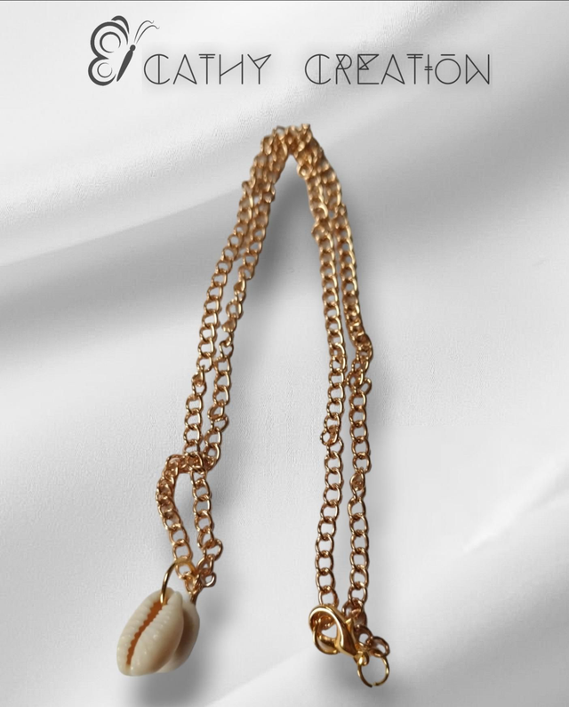 Collier coquillages véritables 