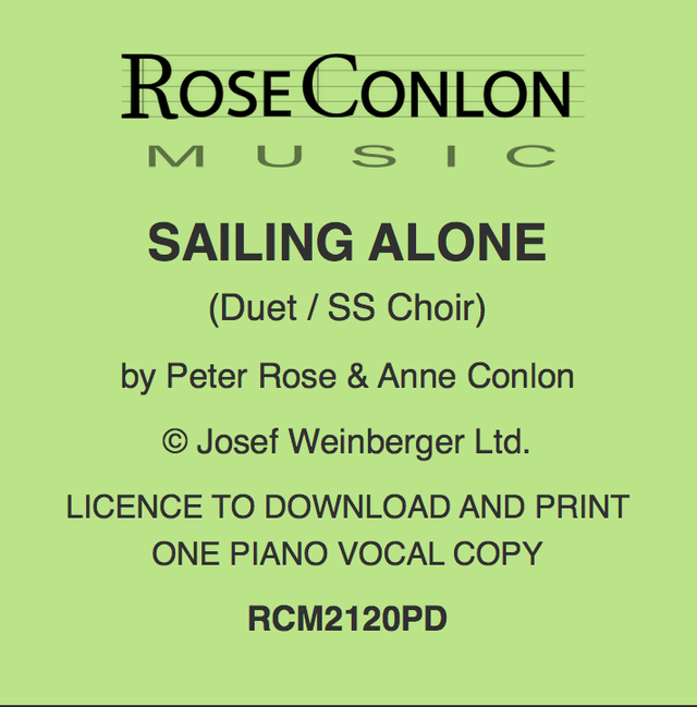 SAILING ALONE (RCM2120PD)  by Peter Rose &amp; Anne Conlon