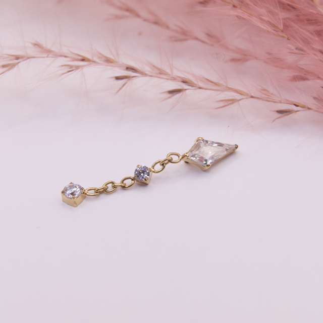 Embout Diamonds Cut Crown Dangle V9