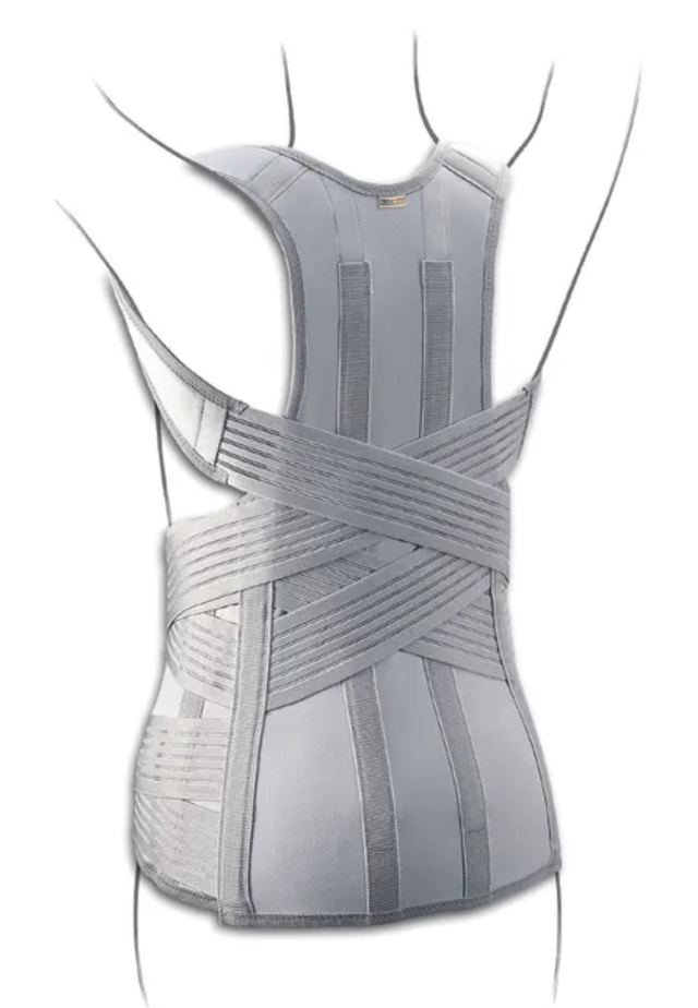 Busto toracolombare con spallacci (frattura vertebrale, scoliosi)