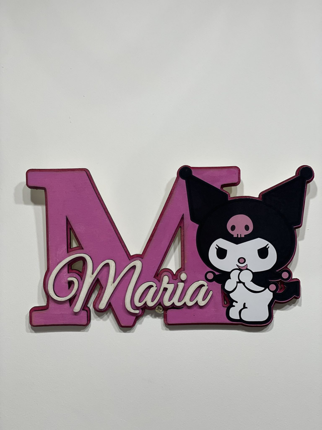 Nome in legno con Personaggio 