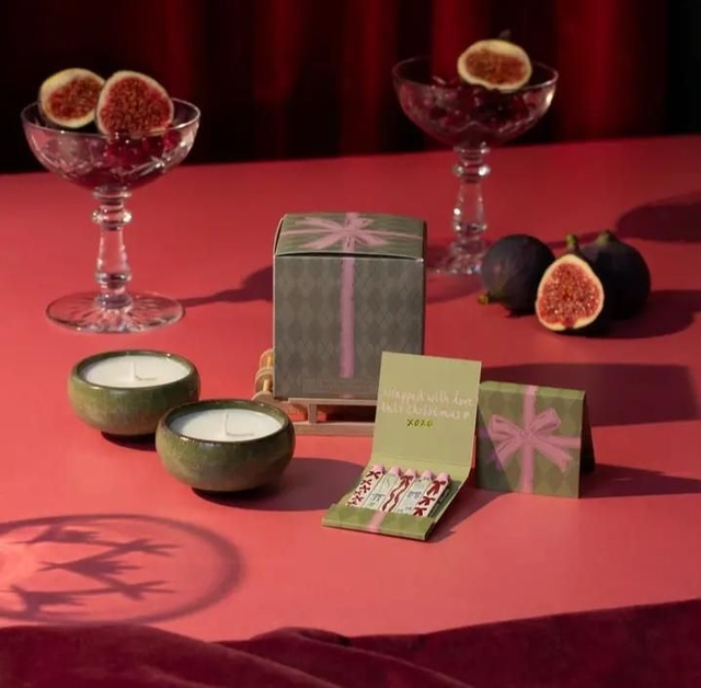 Christmas Bow Tea lights (box of 2) - Myrrh and Tonka