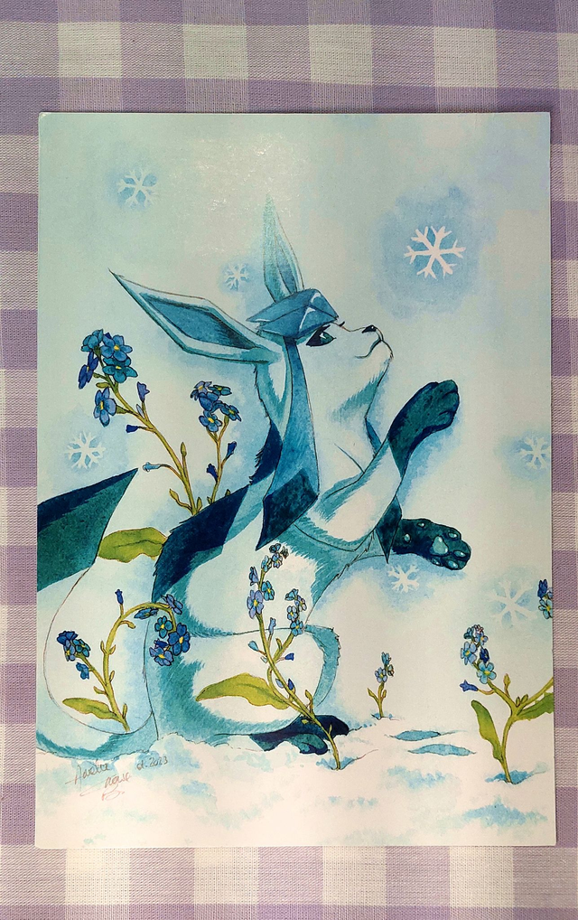 Print Givrali et les Myosotis Pokemon