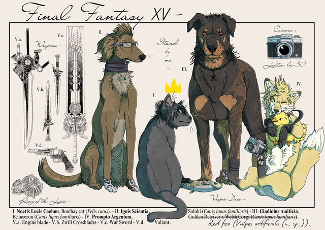 Final Fantasy XV - Noctis, Prompto, Ignis, Gladiolus