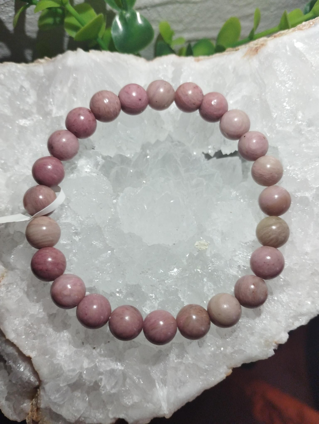 Bracelet Rhodonite Rose 8mm
