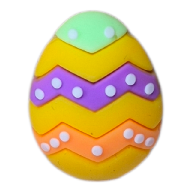 Easter Egg Yellow ZigZag Arrow Topper 