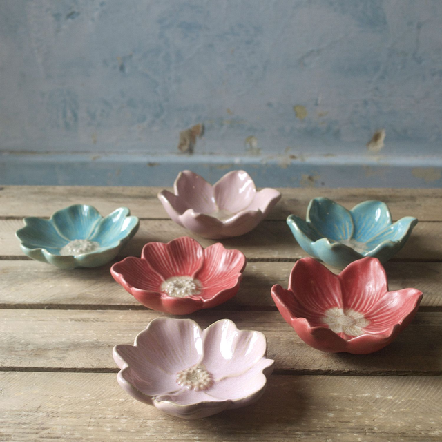 Ceramic Flower Saucers