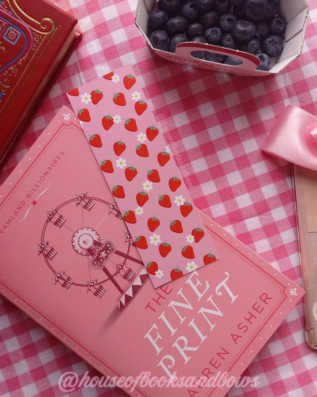 Strawberry bookmark 