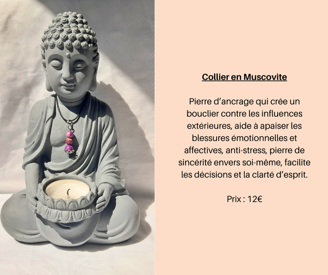 185- Collier en Muscovite