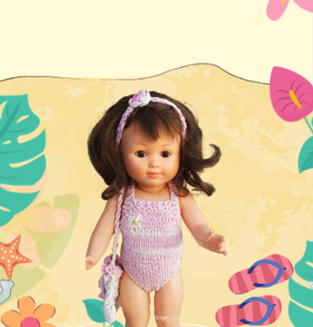 Maillot de bain pour poupée Marie-Françoise