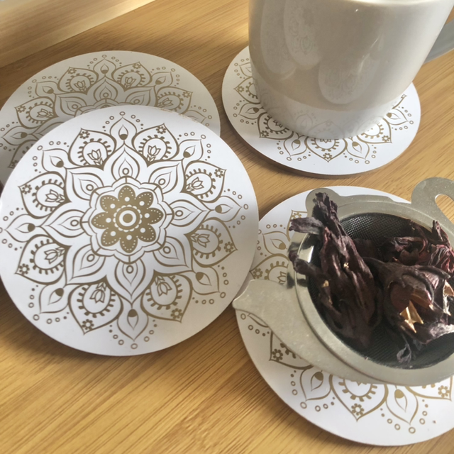 6 dessous de verre Mandala 