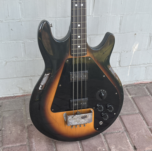 ULTRA RARE 1970&#039;s Aria Pro II LB-650 (Gibson L-9S Ripper) SET NECK version (Bill Lawrence Humbuckers / 4 Way Rotary Switch ... Gibson Grabber G-3)