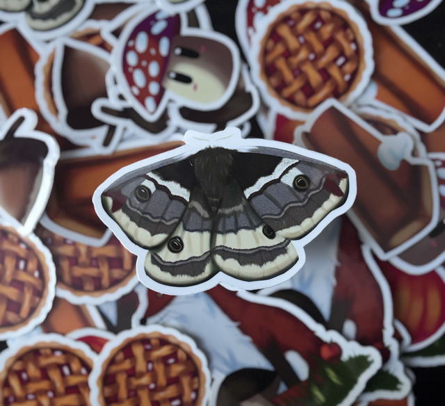 Sticker "Emperor moth".
