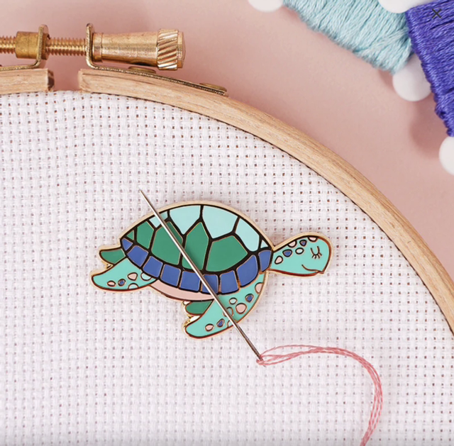 Turtle Needleminder by Caterpillar Cross Stitch