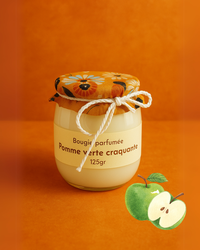 Bougie parfumée - pomme verte craquante