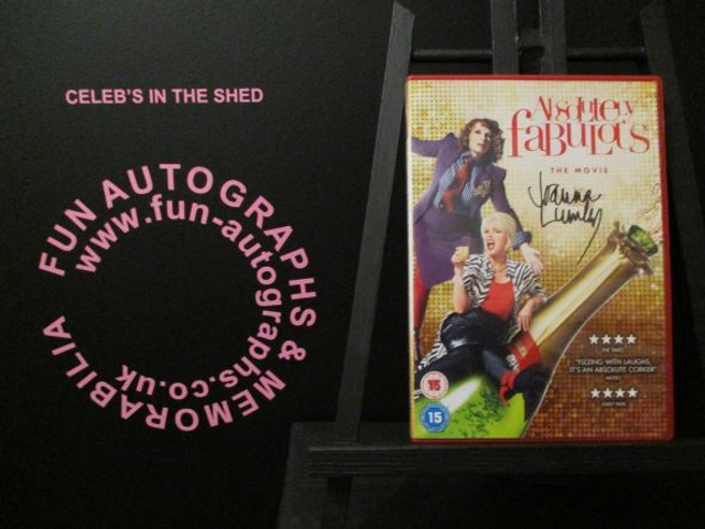 Joanna Lumley - 'Absolutely Fabulous The Movie' Authentic Autographed Dvd Cover