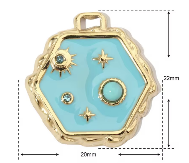 Charm sistema solare turchese
