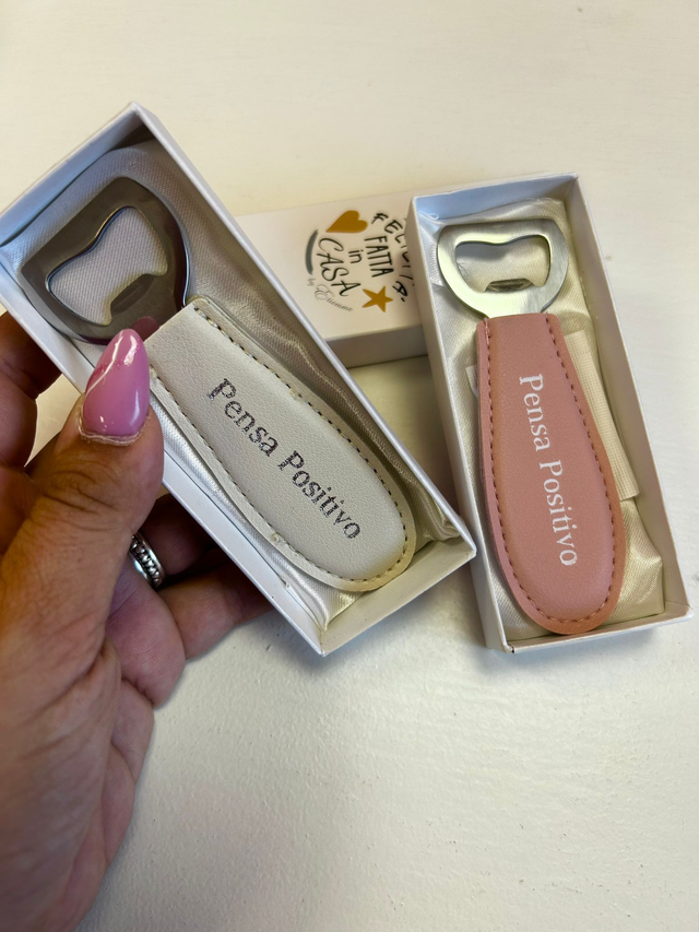 Apribottiglia con frase