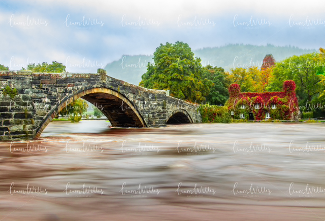 Autumnal Welsh Cottage Print
