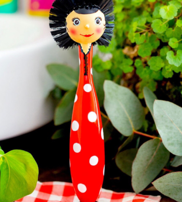 Brosse à vaisselle - Brushing rouge