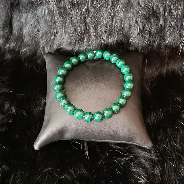 Bracelet uni Malachite 08 mm