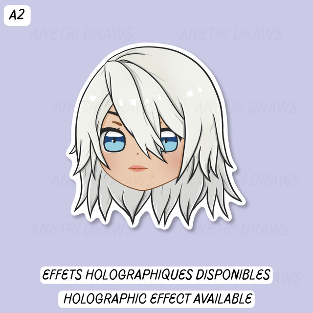 Sticker visage mignon Nier| A2