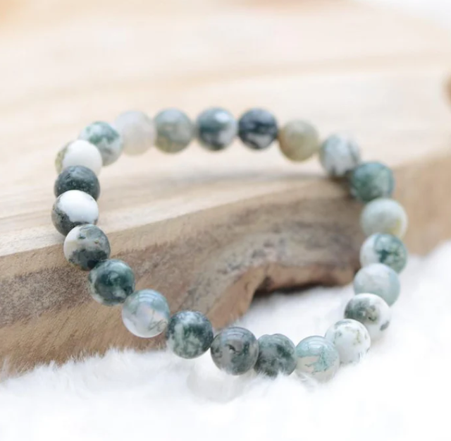 Bracelet Agate Arbre 8mm