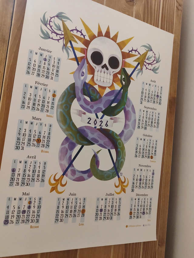 Calendrier païen 2026