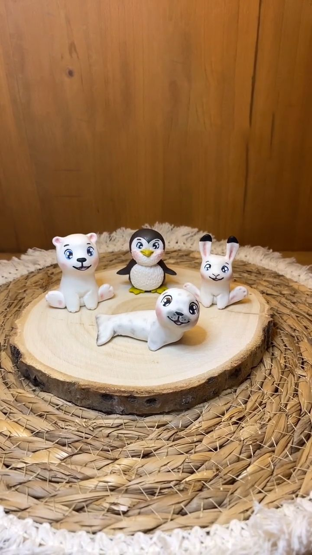 Mini animal d&#039;hiver à poser