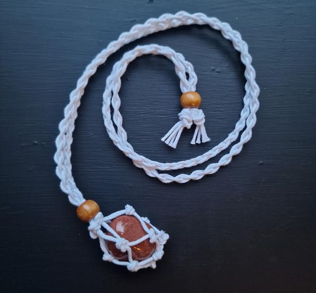Goldstone necklace