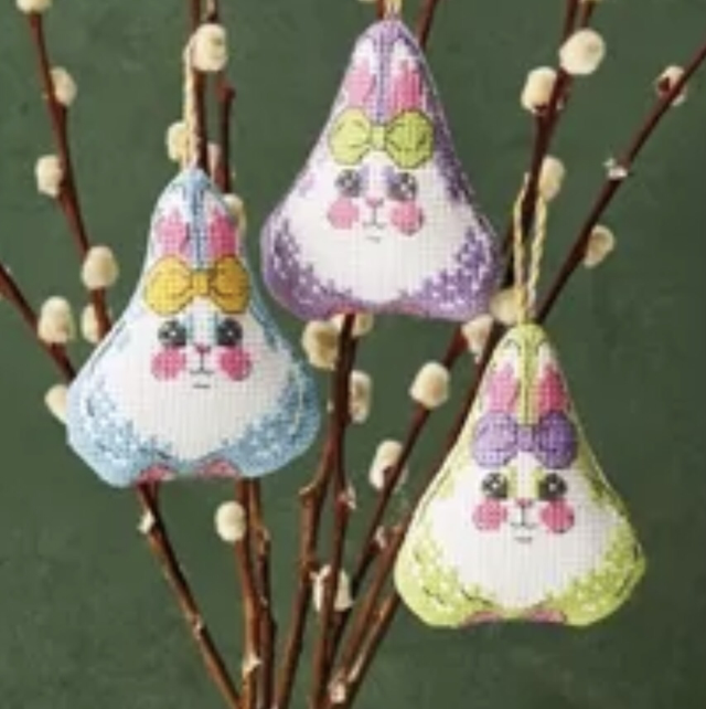 Permin Easter Bunny Decorations Counted Cross Stitch Kit 