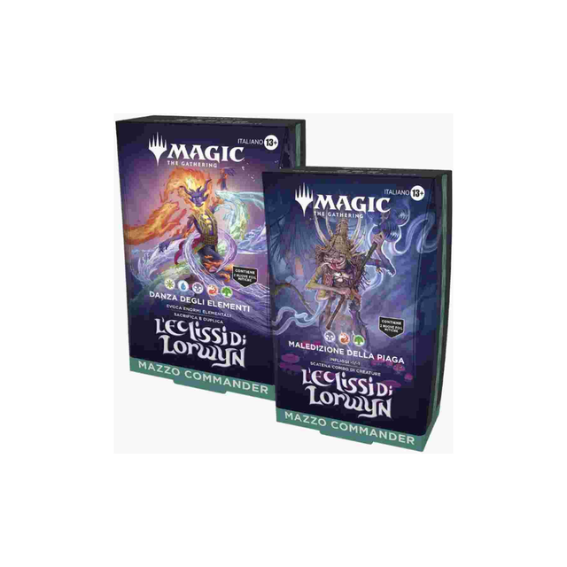 Eclissi di Lorwyn Set 2 Mazzi Comandante Set "Danza degli Elementi" + "Maledizione della Piaga" Italiano - Magic 