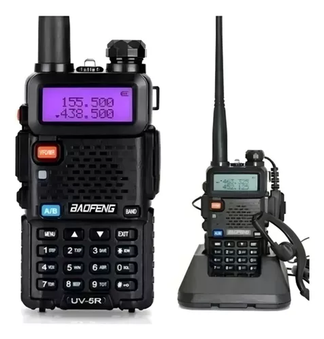 Radio Transmisor Walkie Talkie Dual Band Uv-5r Vhf Uhf Fm Baofeng