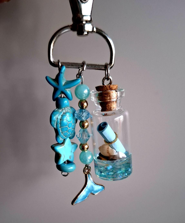 Summer and Sea vibes keychain charm 