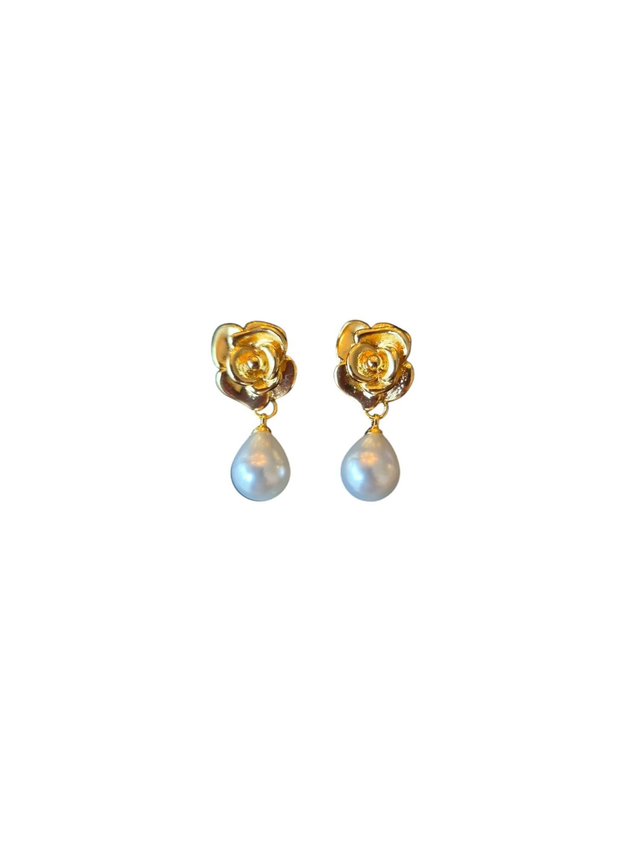 Boucles d&#039;oreilles Rosalia perle 