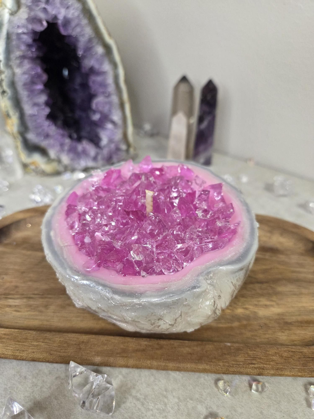 Illusion Géode Fleur de Coton Q.rose ( G.QR.051)