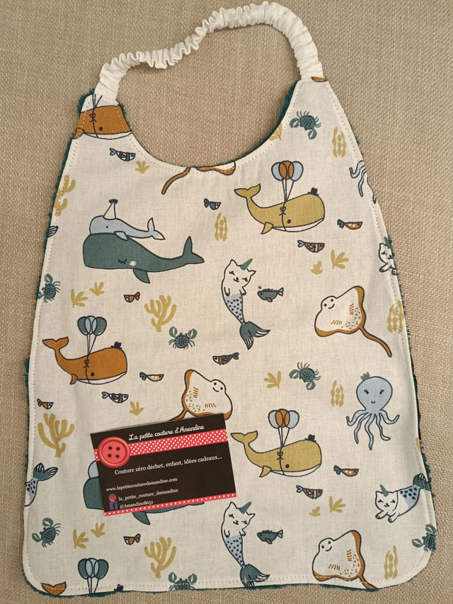 Bavoir élastique mer