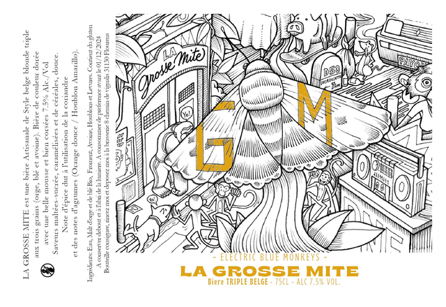 Bouteille 75cl Triple Belge "La Grosse Mite"