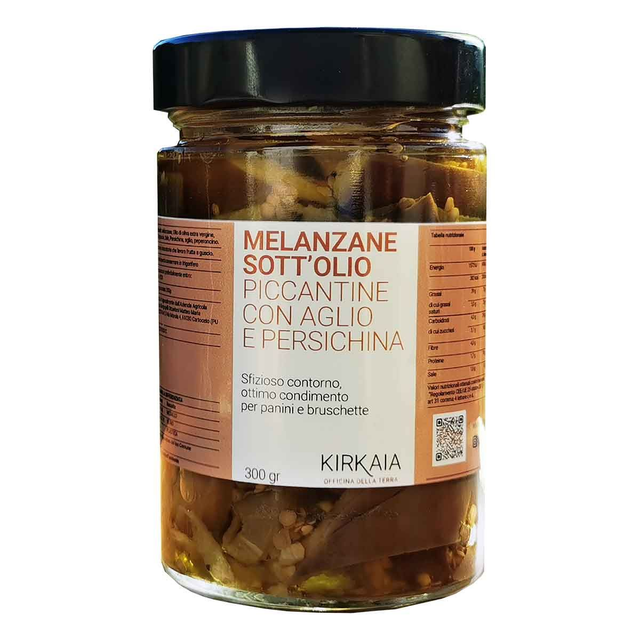 Melanzane sott&#039;olio alla Persichina- marinate a freddo 300g