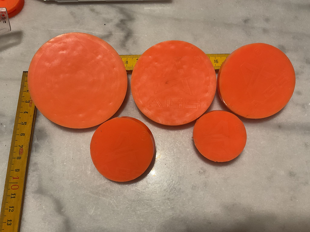 06B42 ... Cible spinner AGS latex pour cible basculante (8+7+6+5+4cm)  