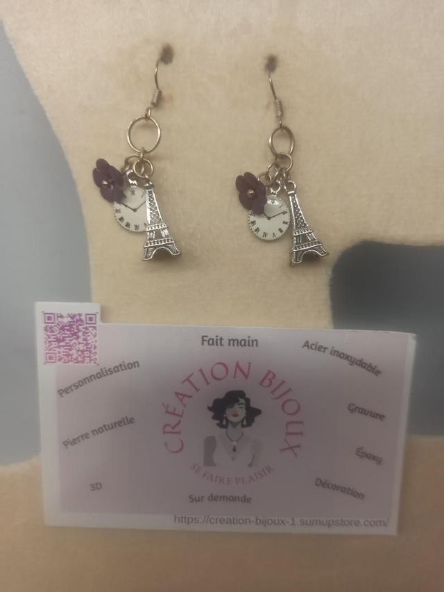 Boucle d'oreille paris 