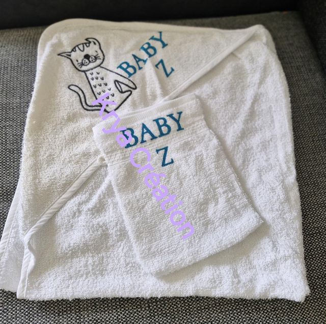 Gant + serviette de toilette 