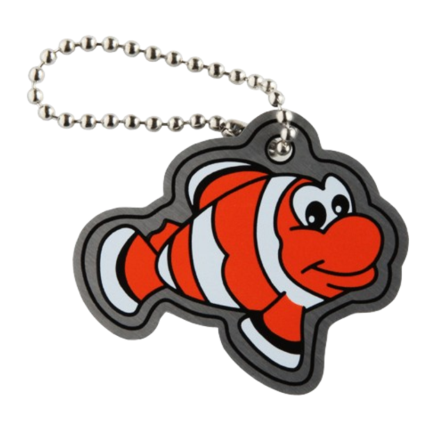 Travel Tag Poisson clown 