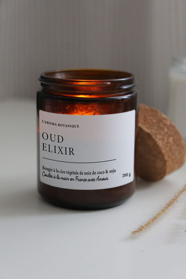 La Bougie Intemporelle Parfumée • Pot Ambré