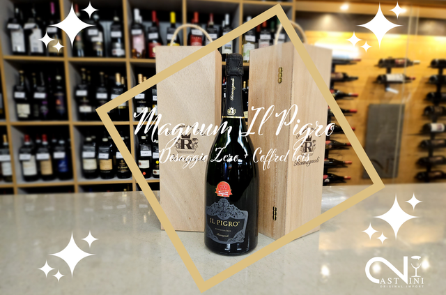 MAGNUM IL PIGRO DOSAGGIO ZERO - Spumante Metodo Classico 36 mesi [ER] + Coffret bois